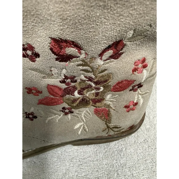 Dingo Women’s Seguaro Tan Floral Embroidered Booties Size 8 - Picture 6 of 11